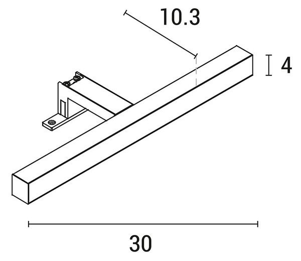 Φωτιστικό Μπάνιου Για Ντουλάπι LED Eurolamp 144-80500