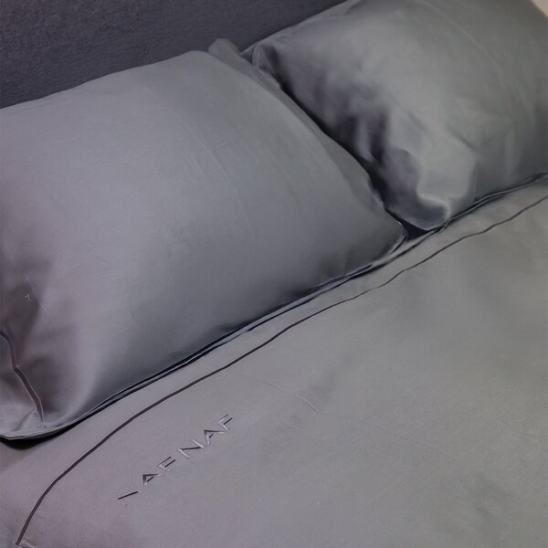 Παπλωματοθήκη Υπέρδιπλη (Σετ 225x245) Naf-Naf Unique Dark Grey