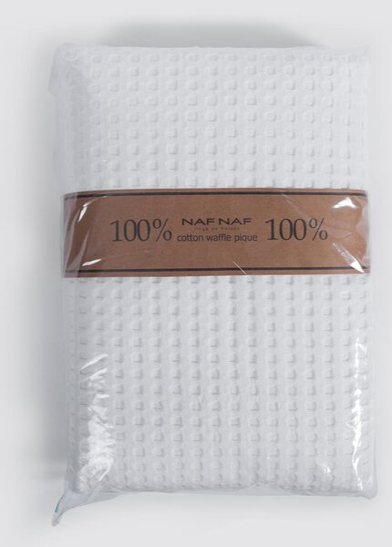 Κουβέρτα Πικέ Μονή (170x240) Naf-Naf Waffle White