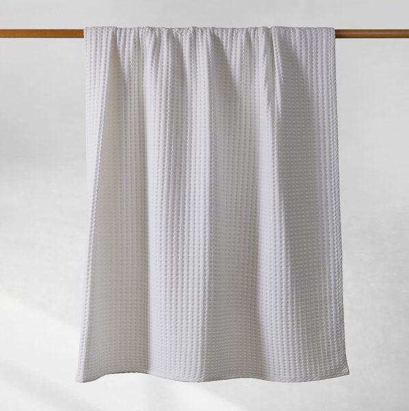 Κουβέρτα Πικέ Μονή (170x240) Naf-Naf Waffle White