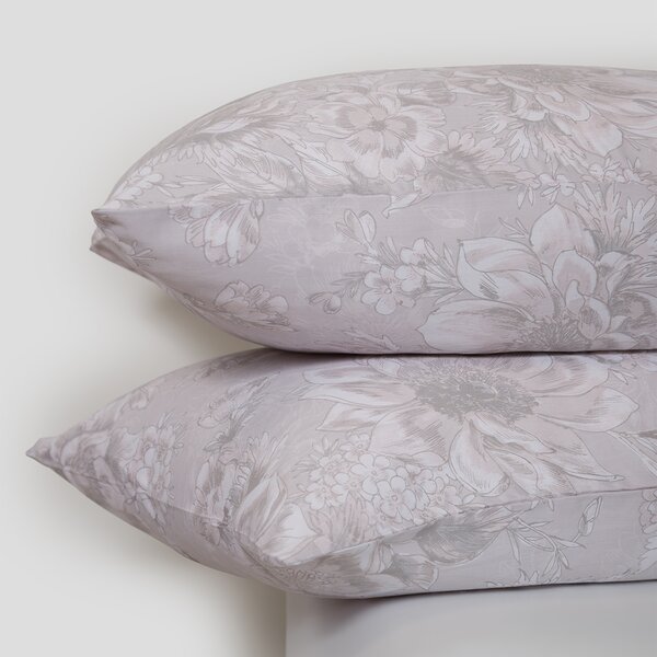 Ζεύγος Μαξιλαροθήκες (50x70) Naf-Naf Diamond 253 Pearl Grey