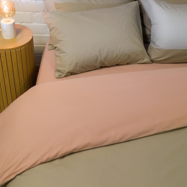 Παπλωματοθήκη Μονή (Σετ 165x245) 2 Όψεων Naf-Naf Hue Laurel Oak - Warm Taupe