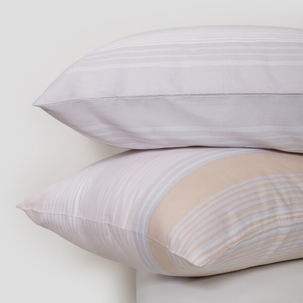 Ζεύγος Μαξιλαροθήκες (50x70) Naf-Naf Diamond 254 Opal Beige