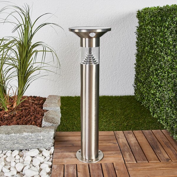 Lindby LED φωτιστικό βάθρο Jalisa, 54 cm, ηλιακό, αισθητήρας, Μεταλλικό, Μέταλλο, σύγχρονο, Ηλιακά φώτα