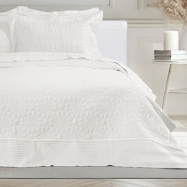 Νυφικό Κουβερλί King Size (Σετ 240x260) Nima Calla Ivory