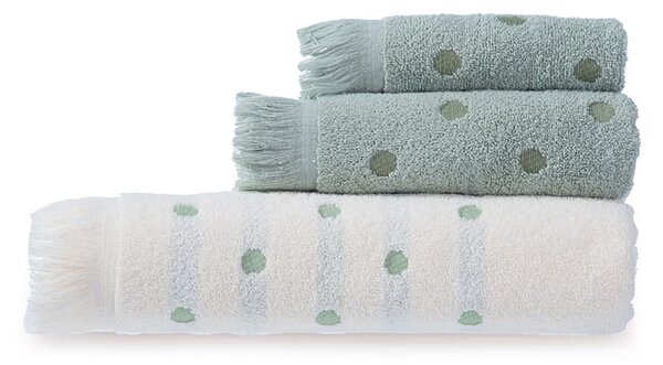 Πετσέτα Σώματος Serendipity Ecru/Green 70x140 - Nef-Nef Homeware