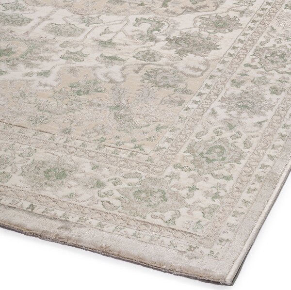 Χαλί Διαδρόμου (67x140) Βιοκαρπέτ Gossip 9860B White Green