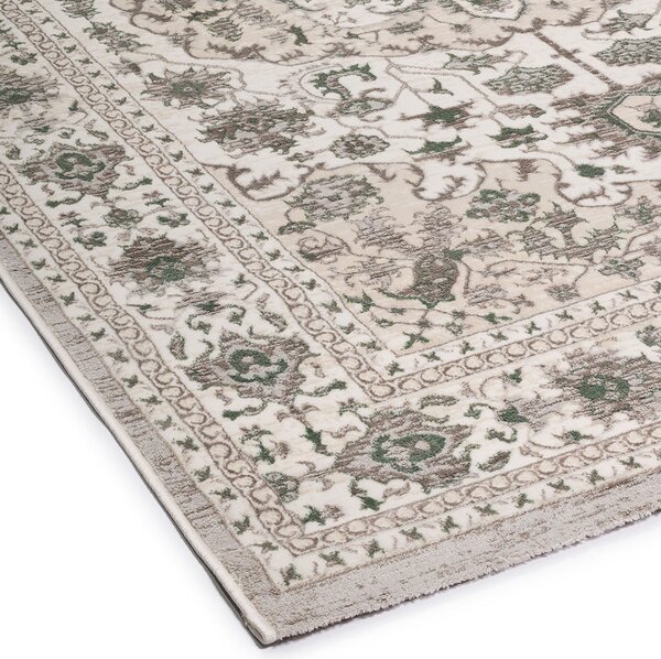Χαλί Διαδρόμου (67x140) Βιοκαρπέτ Gossip 9860B White Green