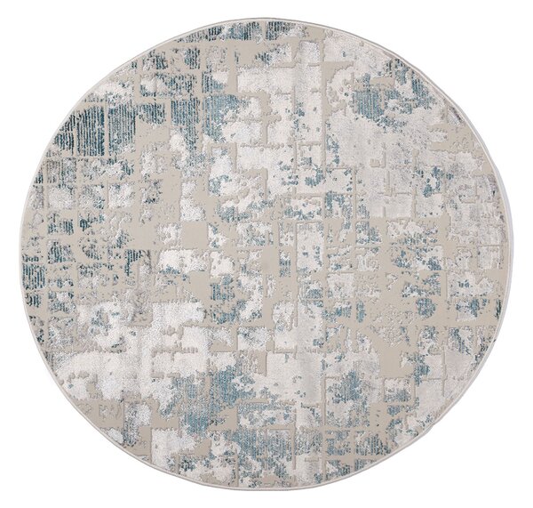 Στρογγυλό Χαλί All Season (Φ160) Βιοκαρπέτ Gossip 9856A Grey Blue