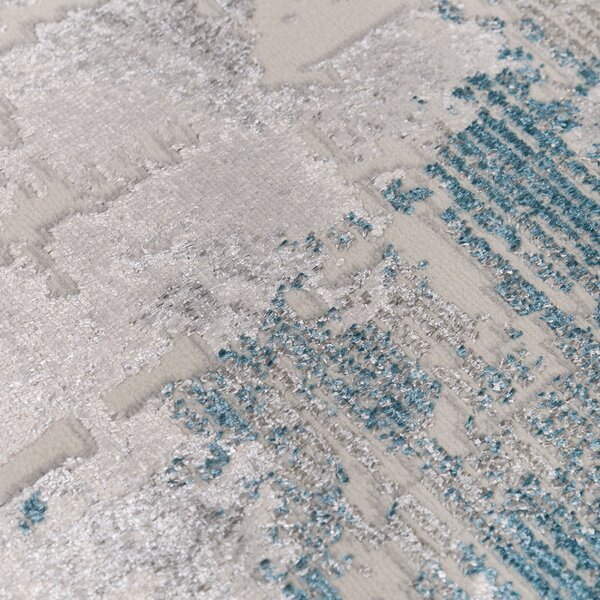 Στρογγυλό Χαλί All Season (Φ160) Βιοκαρπέτ Gossip 9856A Grey Blue