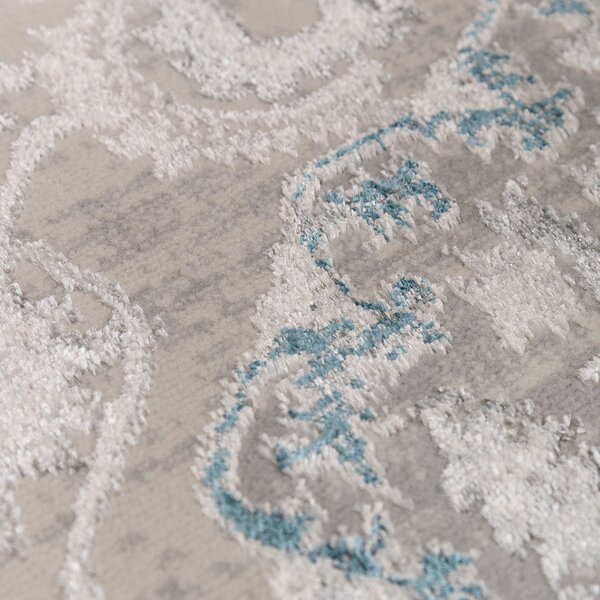 Στρογγυλό Χαλί All Season (Φ160) Βιοκαρπέτ Gossip 9860A Grey Blue