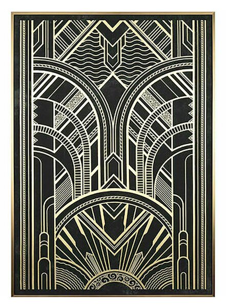 Πίνακας Art Deco τύπωμα σε καμβά 70x100cm 76443 ΗλΙάδης