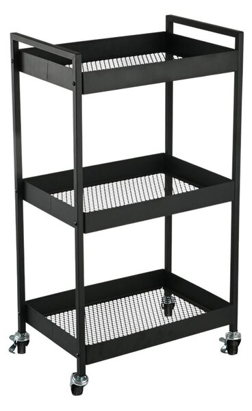 Τρόλεϊ/Ραφιέρα 3 Θέσεων (43.5x30.5x79.5) Estia Modus Black 01-39745
