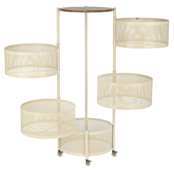 Τρόλεϊ/Ραφιέρα 5 Θέσεων (Φ30x84) Estia Allure Ivory 01-39837
