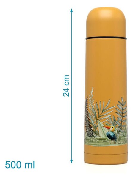 Θερμός Υγρών 500ml Kiokids Ώχρα 6331