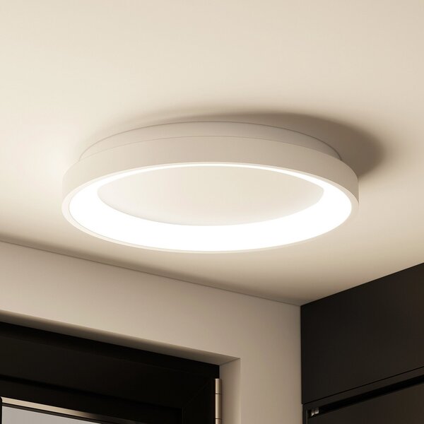 Arcchio LED φωτιστικό οροφής Vivy, Ø 38 cm, λευκό, μέταλλο, ρυθμιζόμενος, Λευκό, Κουζίνα, Μέταλλο, σύγχρονο