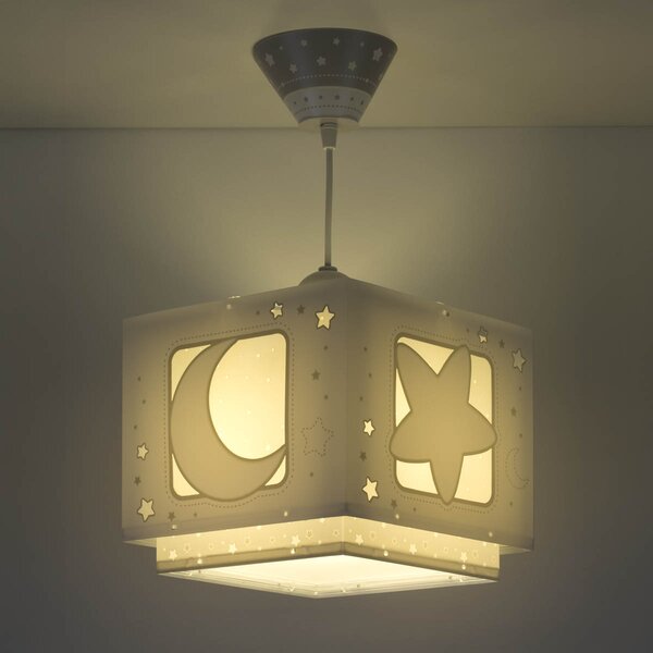Παιδικό Φωτιστικό Οροφής Μονόφωτο Ango Moonlight Grey 63232ME