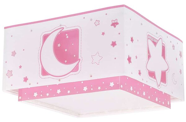 Φωτιστικό Οροφής Πλαφονιέρα Moonlight Pink 30x16,5εκ. ANGO 63236S