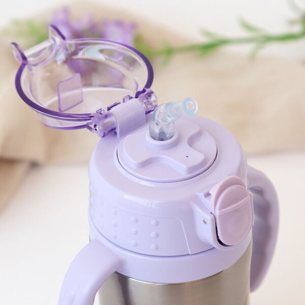Παγούρι - Θερμός 280ml Με Καλαμάκι Kiokids Lavender Bunny 5069