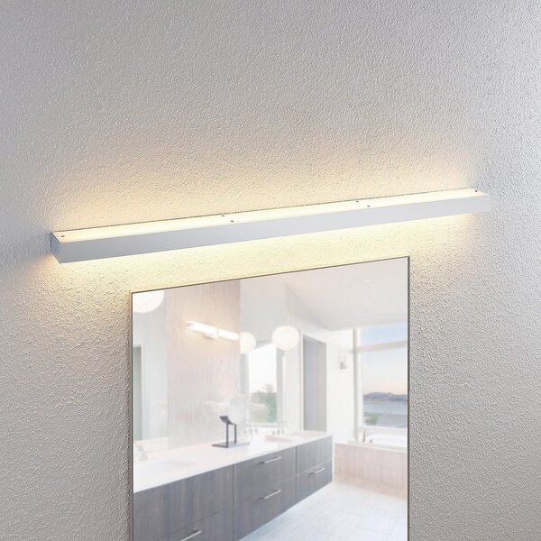 Lindby LED φωτιστικό τοίχου μπάνιου Layan, 120 cm, χρώμιο, μέταλλο, Μεταλλικό, Μπάνιο, Μέταλλο, σύγχρονο
