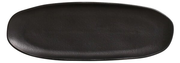 Πιατέλα Stoneware Organic Matte Black 4413 Porto Brasil 36x13cm