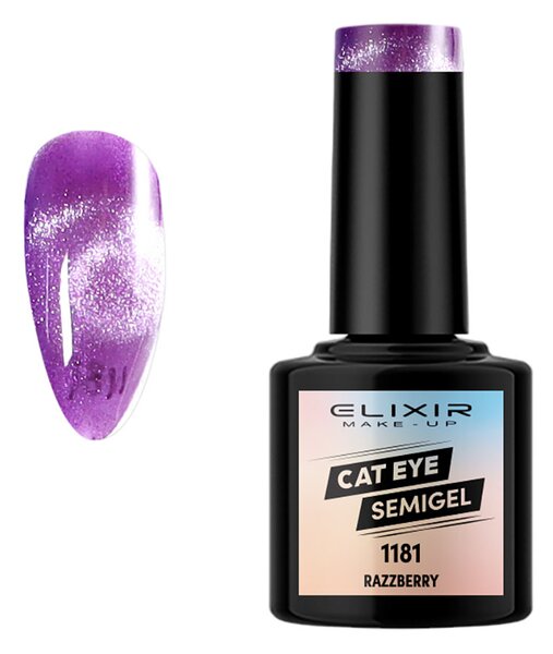 Ημιμόνιμο βερνίκι Cat Eye #1181 (Razzberry)8ml Elixir