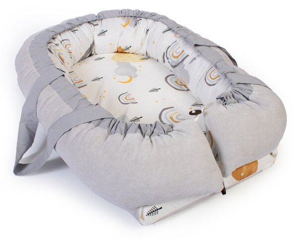 Φωλιά Ύπνου Dimcol Rainbow 01 White - Grey