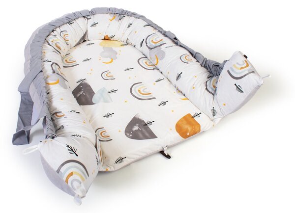 Φωλιά Ύπνου Dimcol Rainbow 01 White - Grey