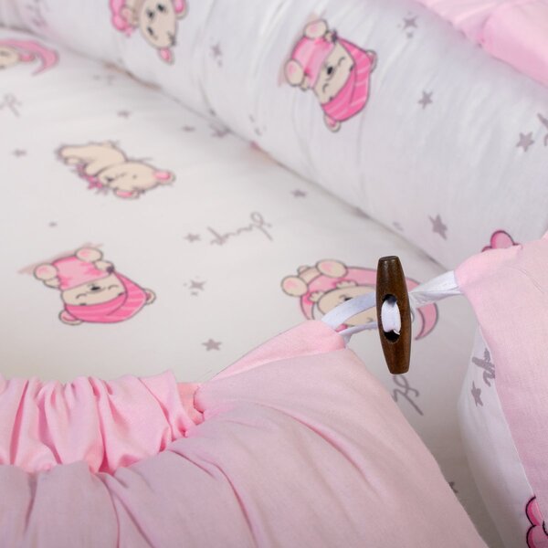 Φωλιά Ύπνου Dimcol Bear's Nest 04 White - Pink