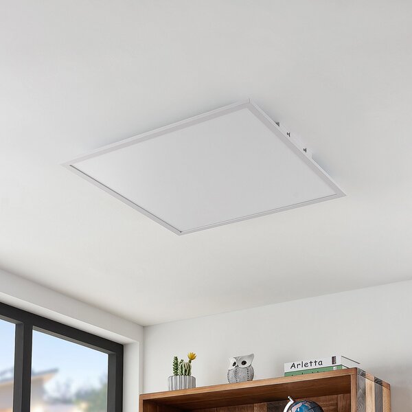 Lindby LED πάνελ Quais, 60 x cm, λευκό, αλουμίνιο, 4.000K, Λευκό, Κουζίνα, Αλουμίνιο, σύγχρονο
