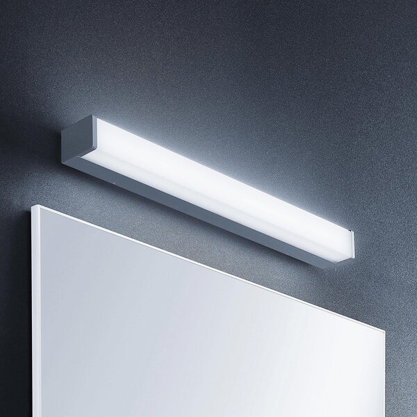 Lindby LED φωτιστικό μπάνιου Klea, 60 cm, χρώμιο, μέταλλο, IP44, Μεταλλικό, Μπάνιο, Μέταλλο, σύγχρονο