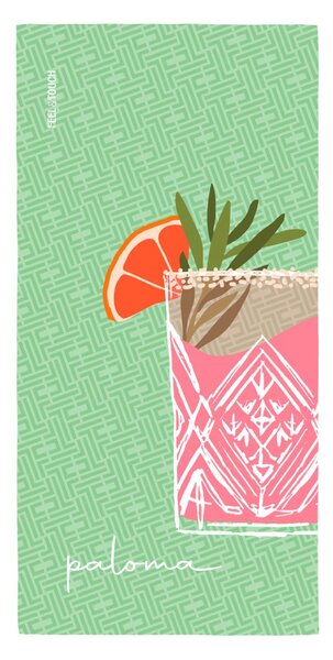 Πετσέτα Θαλάσσης 2 Όψεων (80x160) Feel & Touch Drinks Paloma