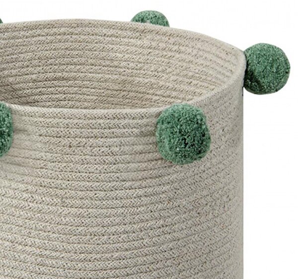 Καλάθι Αποθήκευσης (Φ30x30) Lorena Canals Bubbly Nat/Green
