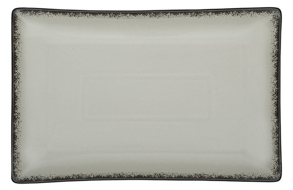 Πιατέλα Ορθογώνια Πορσελάνης Pearl Grey 27x16cm Estia 07-16456