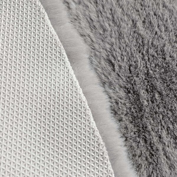 Γούνινο Χαλί Διαδρόμου (80x120) New Plan Puffy FC6 Light Grey