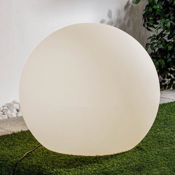Nowodvorski Lighting Σφαιρική λάμπα Cumulus XL, Ø 80 εκ., λευκή, πλαστικό IP44 E27, Λευκό, Πλαστικό