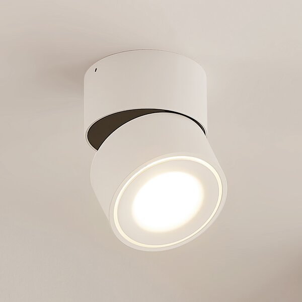 Arcchio LED-Deckenstrahler Rotari, λευκό, 1-φωτιστικό, 1987lm, ρυθμιζόμενος, Λευκό, Διάδρομος, Αλουμίνιο, σύγχρονο