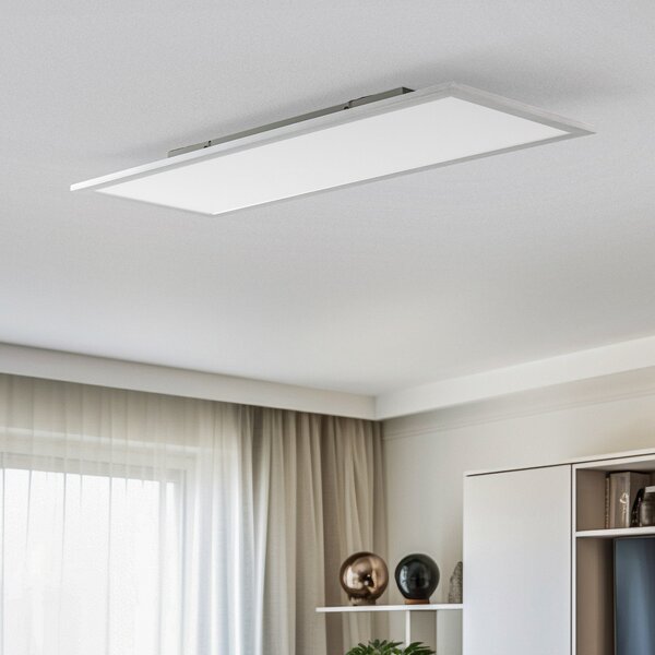 Lindby LED πάνελ Livel, CCT, 80 cm x 30 cm, τηλεχειριστήριο, ρυθμιζόμενος, Μεταλλικό, Κουζίνα, Αλουμίνιο, σύγχρονο