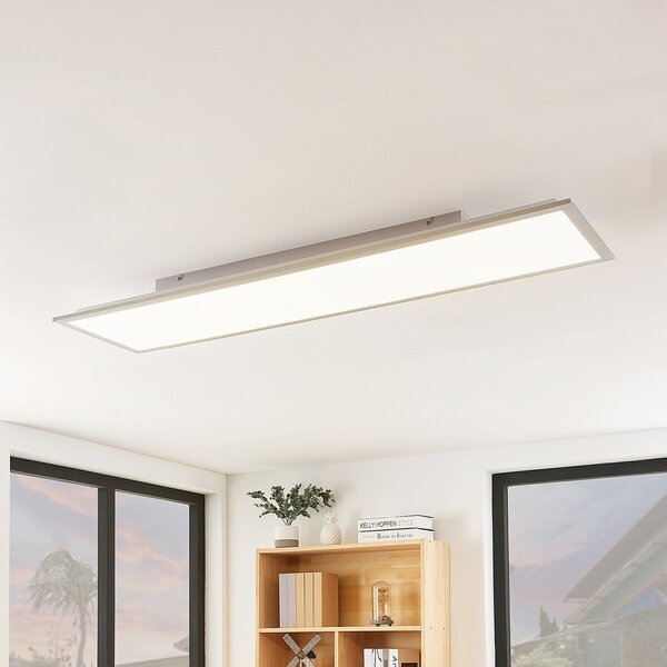 Lindby LED πάνελ Stenley, CCT, 120 cm x 30 cm, dimmable, ρυθμιζόμενος, Λευκό, Κουζίνα, Πλαστικό, σύγχρονο