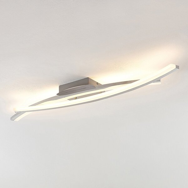 Lindby Φωτιστικό οροφής Elarit LED, επιχρωμιωμένο, ρυθμιζόμενος, Μεταλλικό, Σαλόνι / τραπεζαρία, Μέταλλο, σύγχρονο