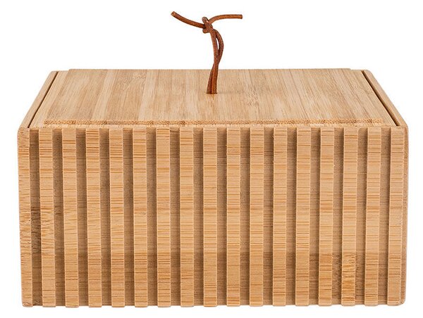 Κουτί Αποθήκευσης και οργάνωσης Bamboo Essentials 15x15x7cm Estia