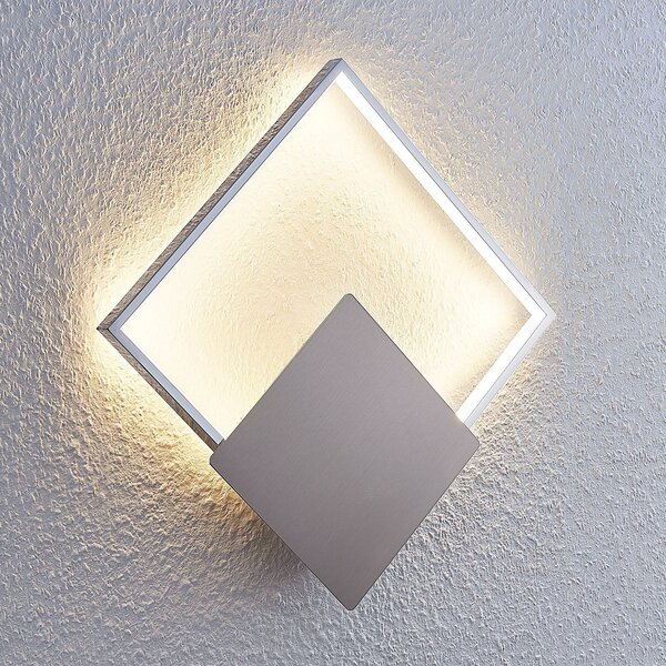 Lindby LED φωτιστικό τοίχου Anays, 32 cm x cm, χρώμιο/καθαρό, Ασημένιο, Σαλόνι / τραπεζαρία, Πλαστικό, σύγχρονο