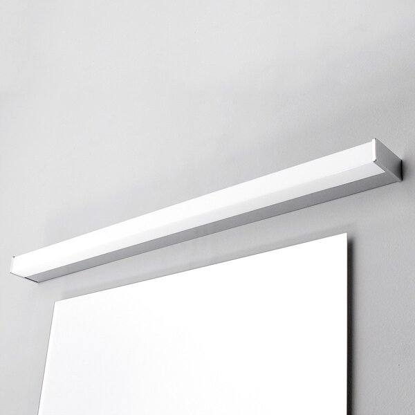 Lindby LED φωτιστικό τοίχου Philippa, γωνιακό, 89 cm, χρώμιο, IP44, Μεταλλικό, Μπάνιο, Μέταλλο, σύγχρονο