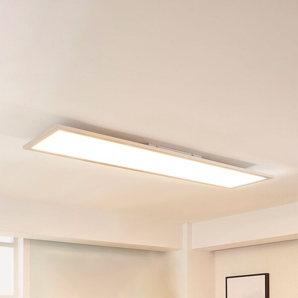 Arcchio LED πάνελ Lysander, 50W, CCT, 119cm, ασημί, ρυθμιζόμενος, Μεταλλικό, Μελέτη / Γραφείο, Αλουμίνιο, σύγχρονο