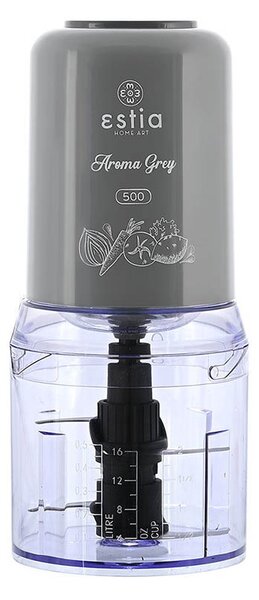 Πολυκόπτης Aroma Grey 400w Με Πλαστικό Δοχείο 500ml Estia