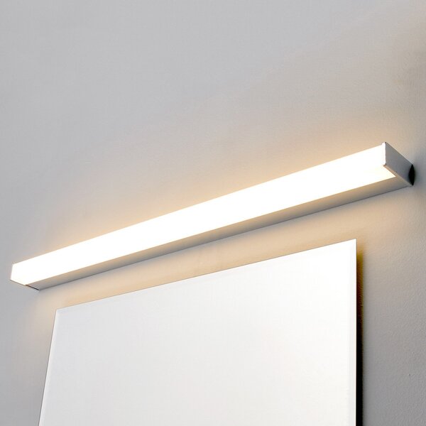 Lindby LED φωτιστικό τοίχου Philippa, γωνιακό, 89 cm, χρώμιο, IP44, Μεταλλικό, Μπάνιο, Μέταλλο, σύγχρονο