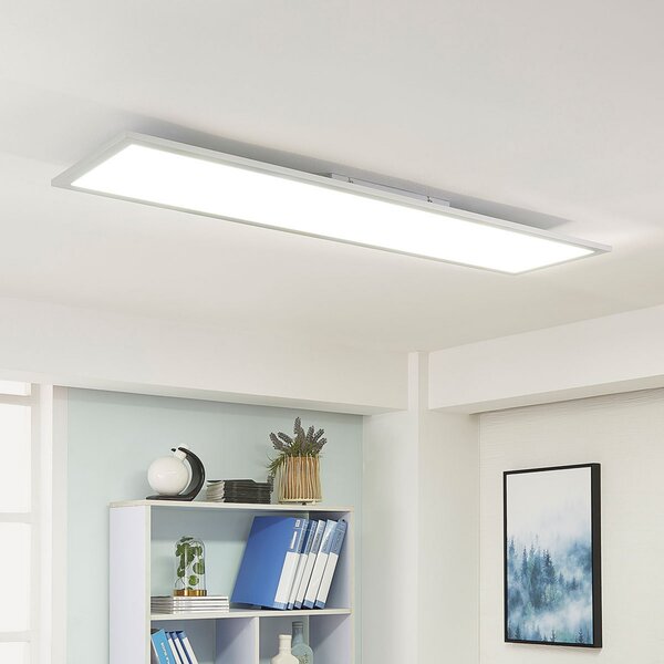 Arcchio LED πάνελ Lysander, 50W, CCT, 119cm, ασημί, ρυθμιζόμενος, Μεταλλικό, Μελέτη / Γραφείο, Αλουμίνιο, σύγχρονο