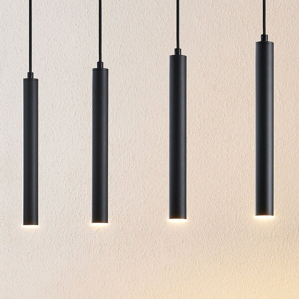 Arcchio Kammeron LED κρεμαστό φωτιστικό, μαύρο, μέταλλο, 80 cm, Μαύρο, Σαλόνι / τραπεζαρία, Μέταλλο, σύγχρονο