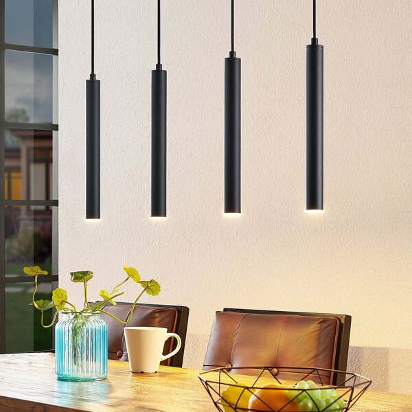 Arcchio Kammeron LED κρεμαστό φωτιστικό, μαύρο, μέταλλο, 80 cm, Μαύρο, Σαλόνι / τραπεζαρία, Μέταλλο, σύγχρονο