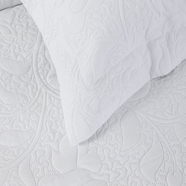 Νυφικό Κουβερλί King Size (Σετ 240x260) Nima Heather White